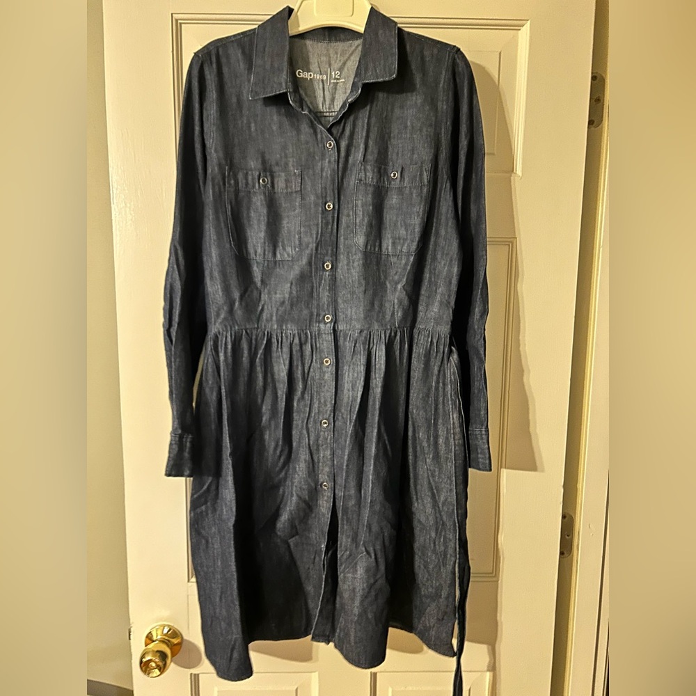 Gap Denim Shirt Dress - Picture 7 of 9